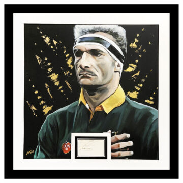 Signed Francois Pienaar Display Framed – Springboks Rugby World Cup Winner 1995