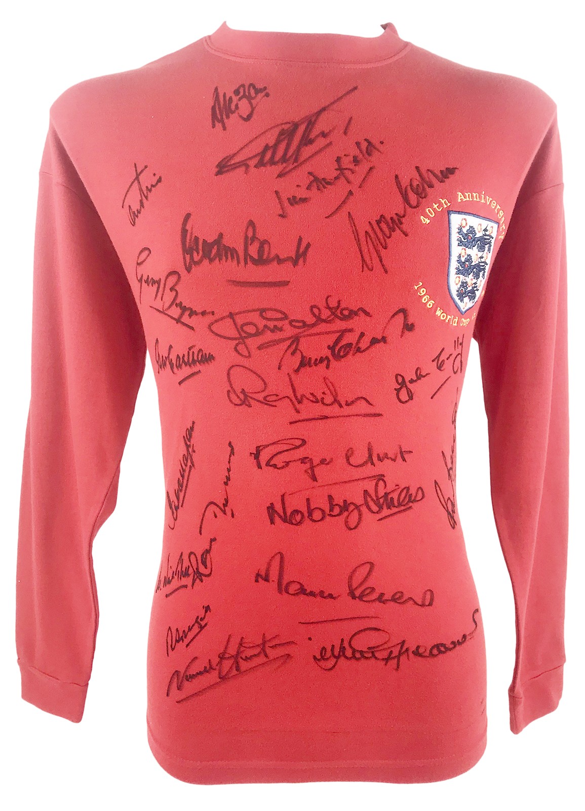 Autographed England Football Shirt