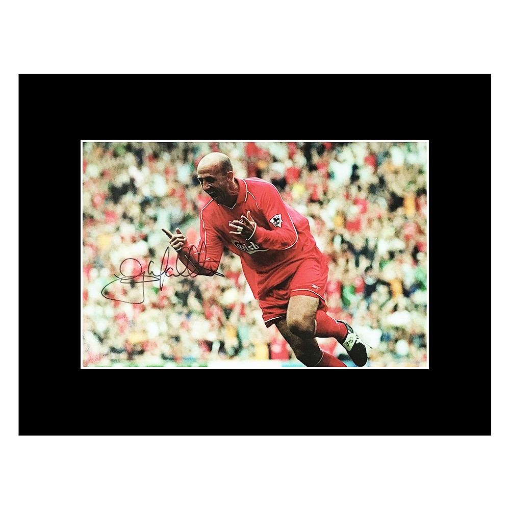 Signed Gary Mcallister Photo Display - Liverpool FC Autograph