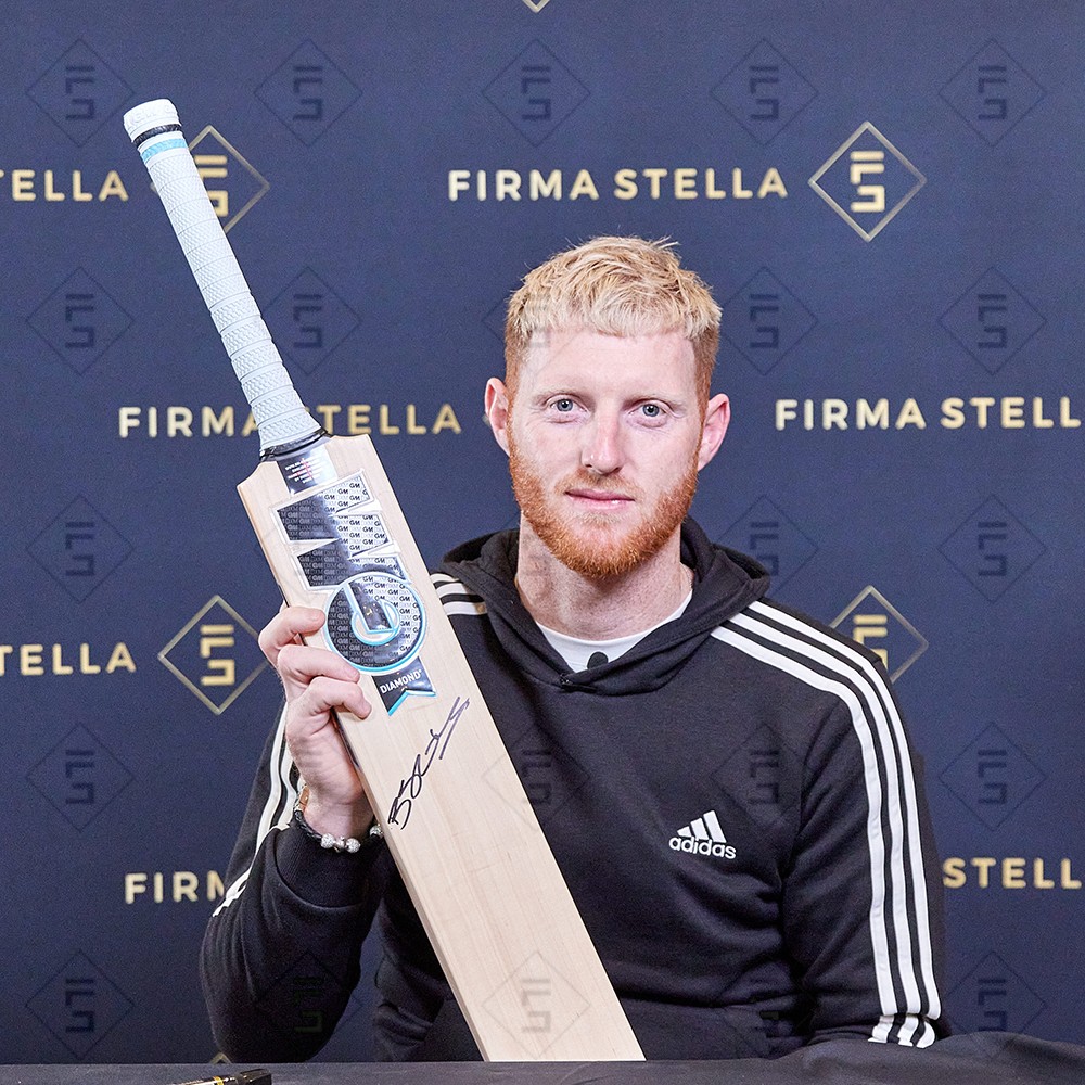 Autographed Ben Stokes Cricket Bat - Gunn & Moore Icon