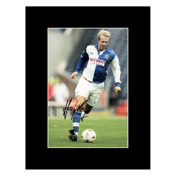 Henning Berg Signed Photo Display - Blackburn Icon