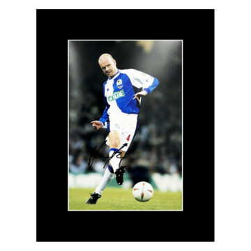 Signed Henning Berg Photo Display - Blackburn Rovers Icon