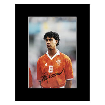 Signed Frank Rijkaard Photo Display - Holland Icon Autograph