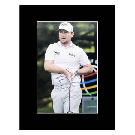 Signed Branden Grace Photo Display - Golf Icon