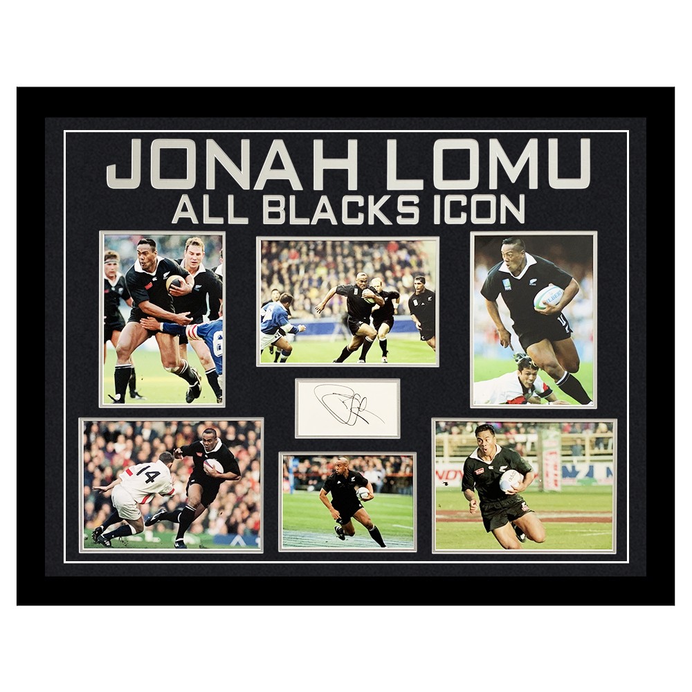 Jonah Lomu Signed Shirts and Memorabilia