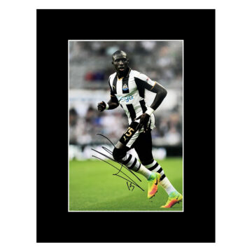 Signed Mohamed Diame Photo Display - Newcastle United Autograph