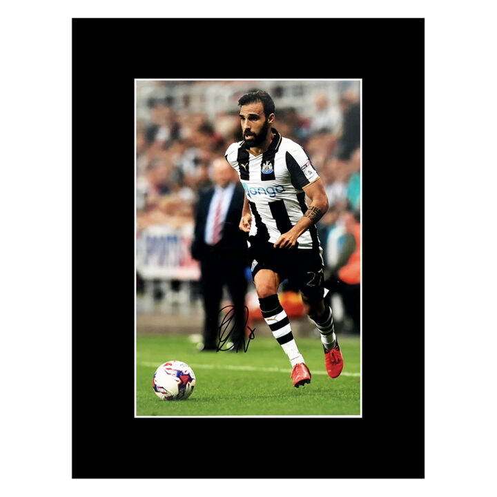 Signed Jesus Gamez Photo Display - Newcastle United Autograph