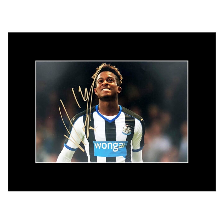 Signed Rolando Aarons Photo Display - Newcastle United Autograph