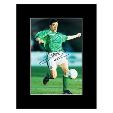 John Aldridge Signed Photo Display - Ireland Autograph