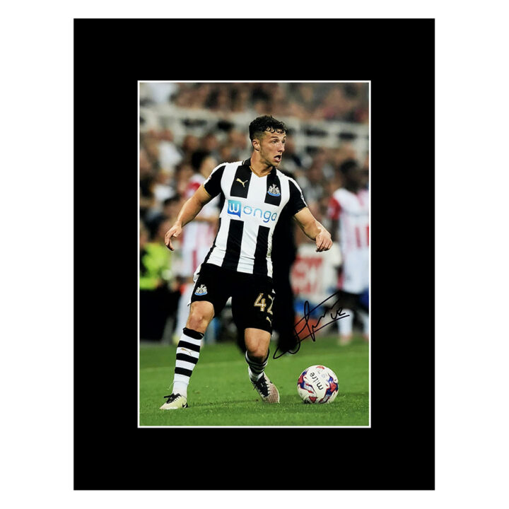 Signed Jamie Sterry Photo Display - Newcastle United Autograph