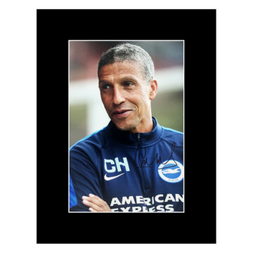 Signed Chris Hughton Photo Display - Brighton Autograph