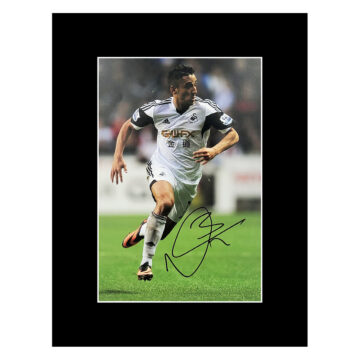 Signed Neil Taylor Photo Display - Swansea Icon Autograph