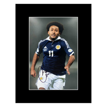 Signed Ikechi Anya Photo Display - Scotland Autograph