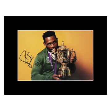 Signed Siya Kolisi Photo Display - South Africa Autograph