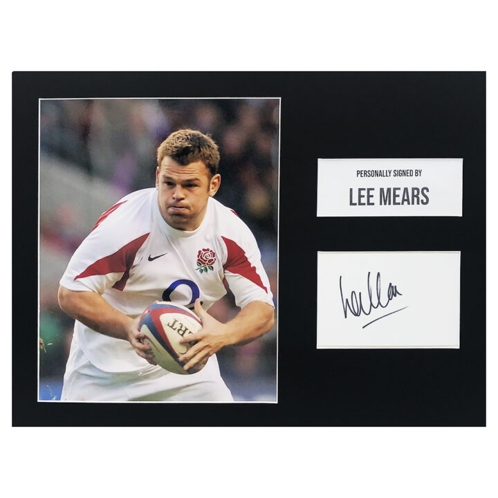 Signed Lee Mears Photo Display - England Autograph