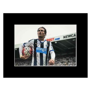 Signed Daryl Janmaat Photo Display 16x12 - Newcastle United Icon +COA