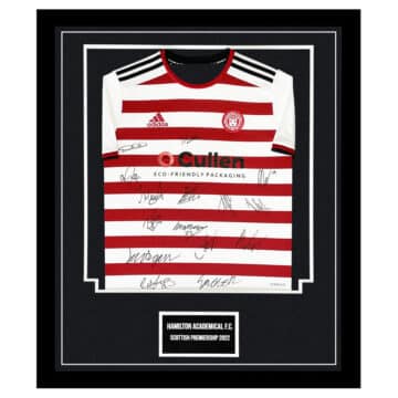 Signed Hamilton Shirt Framed - Scottish Premiership 2022 Jersey