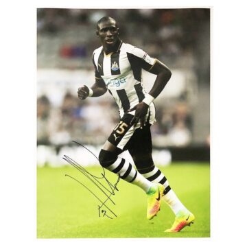 Signed Mohamed Diame Poster Photo - Newcastle United Autograph