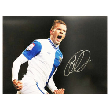 Signed Jordan Rhodes Poster Photo - Blackburn Rovers Autograph