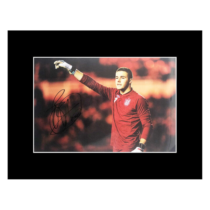 Jack Butland Signed Photo Display - England Icon