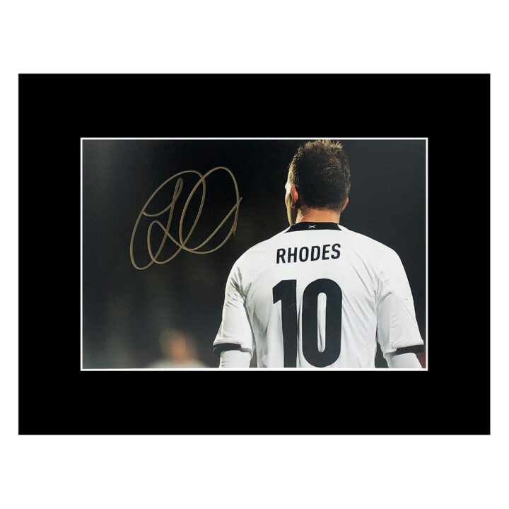 Signed Jordan Rhodes Photo Display - Scotland Autograph