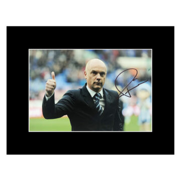 Signed Uwe Rosler Photo Display - Wigan Athletic Autograph