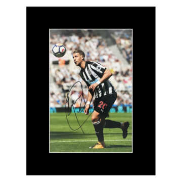 Signed Florian Lejeune Photo Display - Newcastle United Autograph