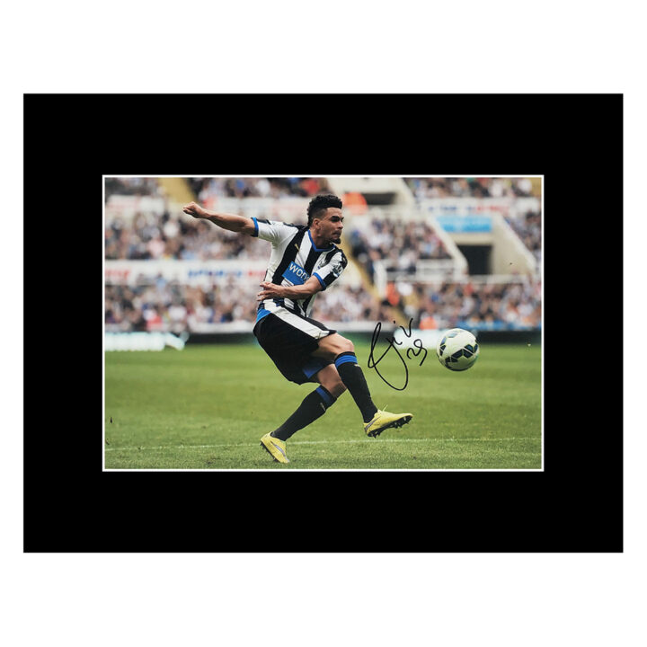 Signed Emmanuel Riviere Photo Display - Newcastle United Autograph