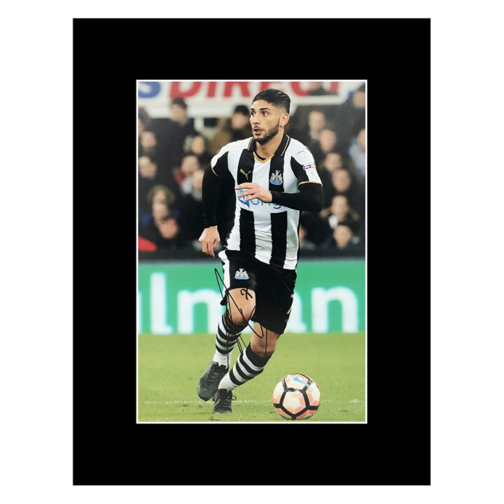 Signed Achraf Lazaar Photo Display - Newcastle United Autograph