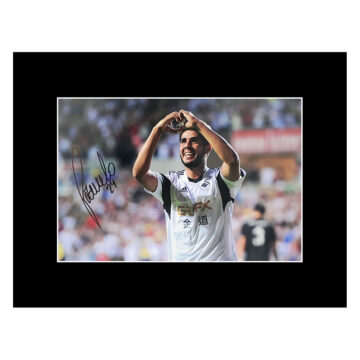 Alejandro Pozuelo Signed Photo Display - Swansea City Autograph