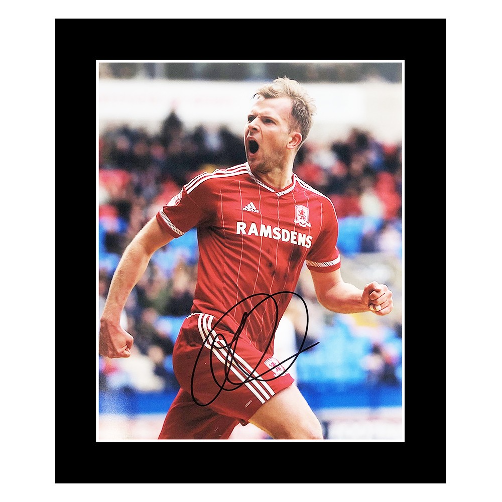 Signed Jordan Rhodes Photo Display - Middlesbrough Icon Autograph