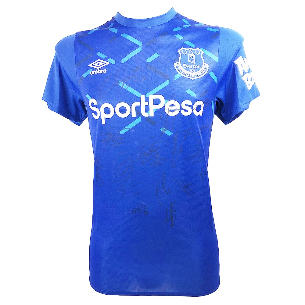 Signed Everton Shirt - Squad Autograph Shirt