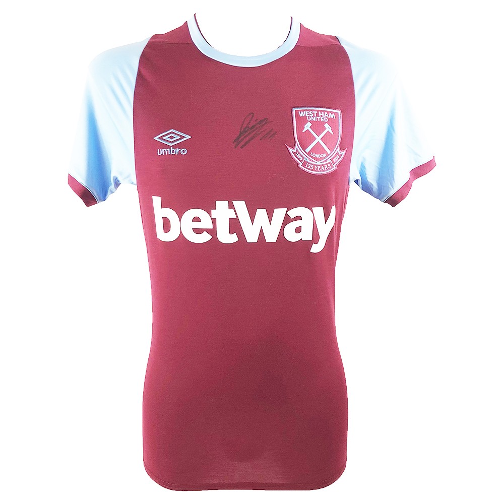 Signed Nikola Vlacic Shirt -West Ham Icon