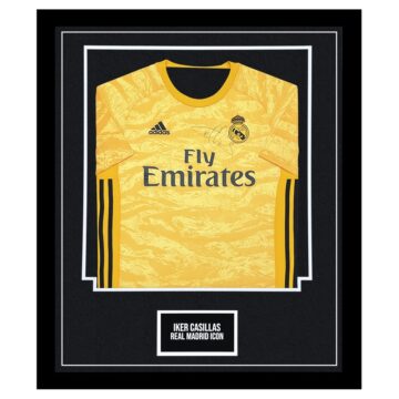 Signed Iker Casillas Shirt Framed - Real Madrid Icon Jersey