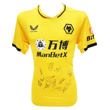 Autographed Wolves Shirt - Premier League Squad Jersey