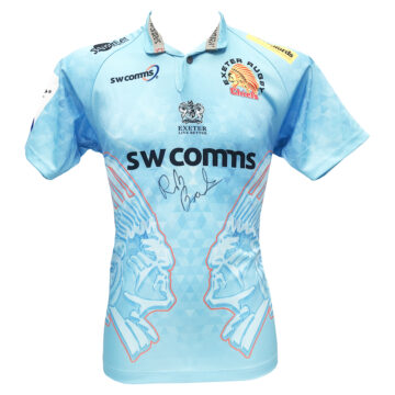 Signed Rob Baxter Shirt - Exeter Chiefs Icon Autograph