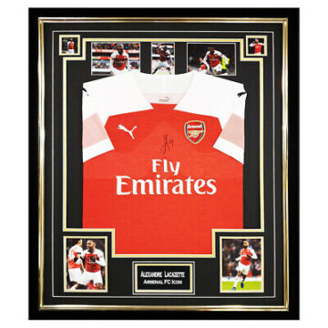 Signed Alexandre Lacazette Shirt Framed – Arsenal Icon Jersey