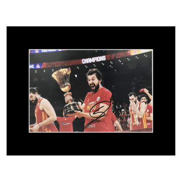 Signed Sergio Llull Photo Display - World Cup Winner 2019