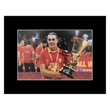 Signed Sergio Scariolo Photo Display - FIBA World Cup Winner 2019