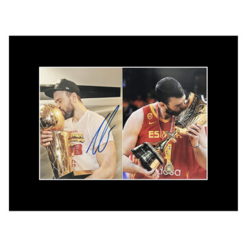 Signed Marc Gasol Photo Display - World Cup Winner 2019