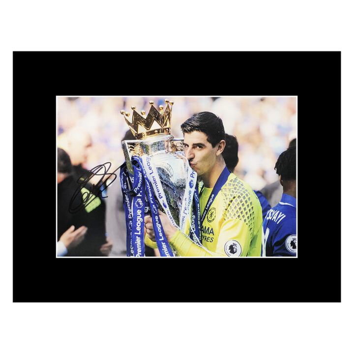 Signed Thibaut Courtois Photo Display - Premier League Winner 2017 Autograph