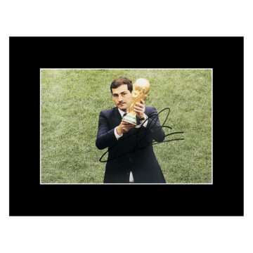 Signed Iker Casillas Photo Display - World Cup 2010 Winner