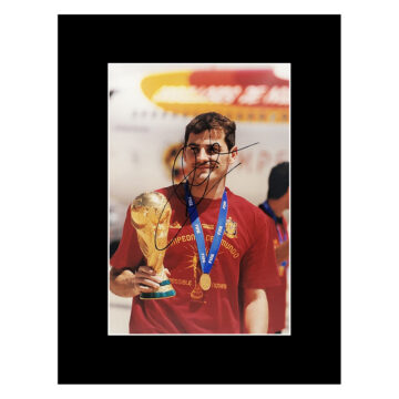 Signed Iker Casillas Photo Display - World Cup Winner 2010 Autograph