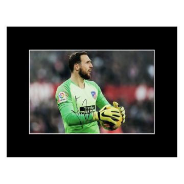 Signed Jan Oblak Photo Display - Atletico Madrid Icon Autograph