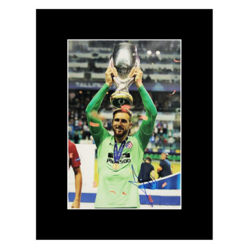 Signed Jan Oblak Photo Display - UEFA Super Cup 2018