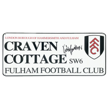 Signed Fabio Carvalho Street Sign - Fulham Icon Autograph