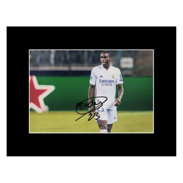 Ferland Mendy Singed Photo Display - Real Madrid Icon