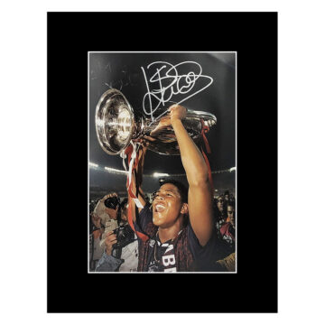 Signed Patrick Kluivert Photo Display - Champions League Winner 1995