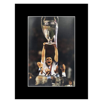 Signed Manolo Sanchis Photo Display - Champions League Winner 2000