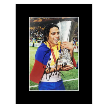 Signed Radamel Falcao Photo Display - Europa League Winner 2012 Autograph